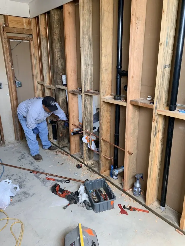 Commercial rough-in plumbing for Water Heater Replacement in Edgewood Meadows